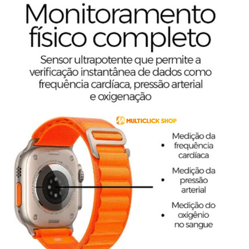 SmartWatch - Serie 9 Ultra™ [Brindes: 7 Pulseiras + Case]