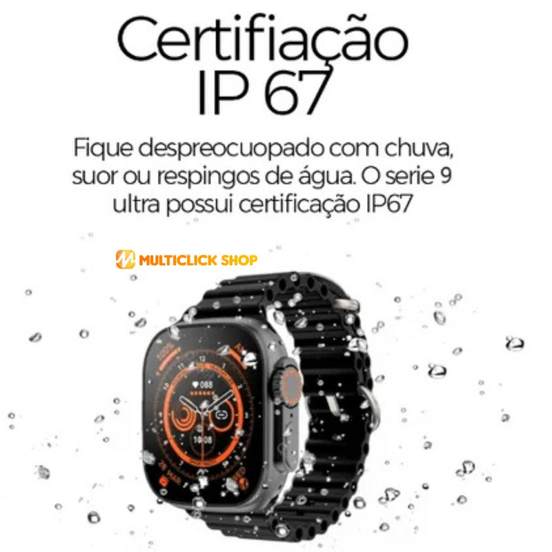 SmartWatch - Serie 9 Ultra™ [Brindes: 7 Pulseiras + Case]